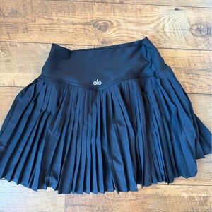 Alo Black Pleated Skirt, size L